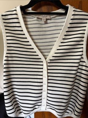 Cropped cotton vest/top